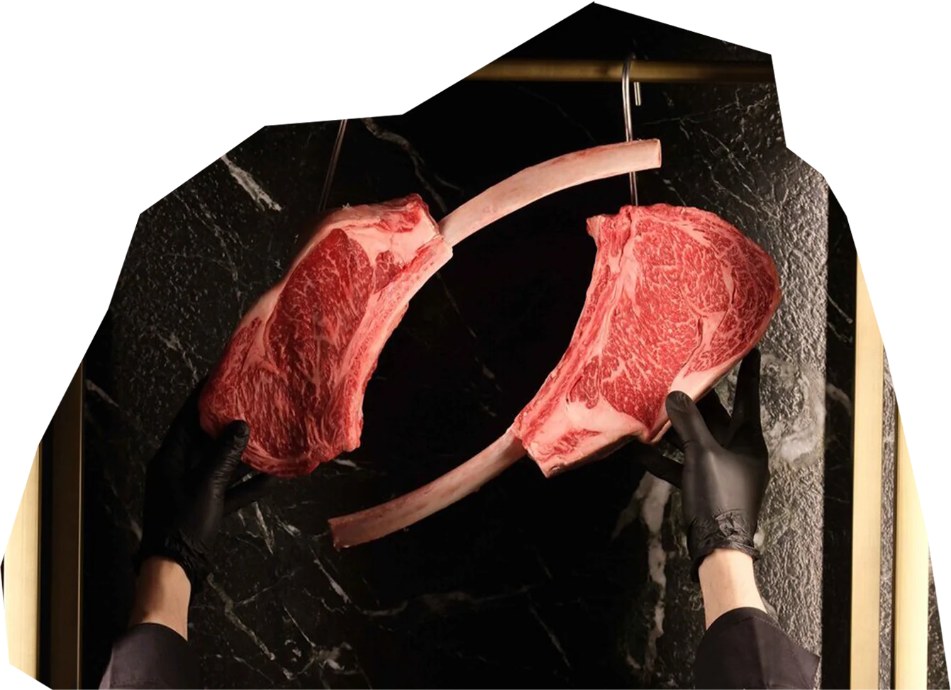 Two tomahawk steaks